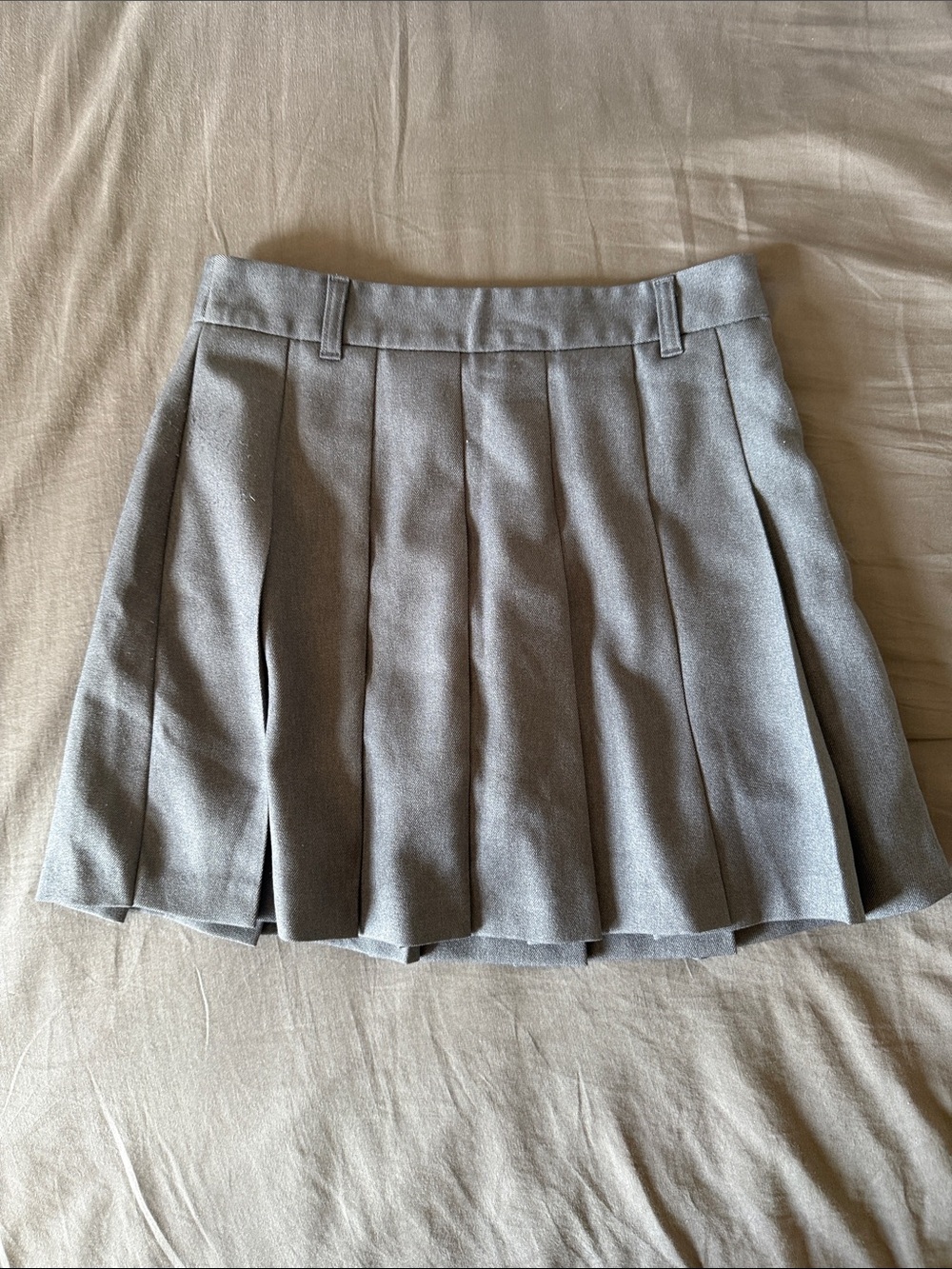 Women's Gray Pleated Skort - Classic A-Line Style